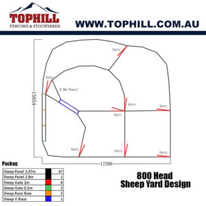 800 Head Sheep Yard Design
